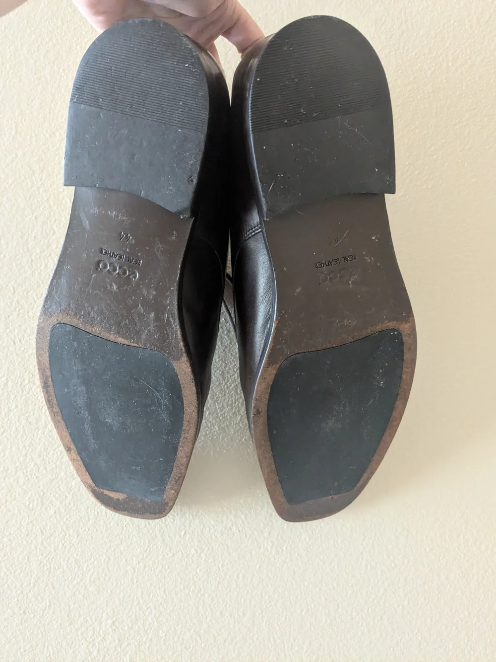 ECCO Men’s Classic Brown Leather Lace-Up Dress Shoes, 44